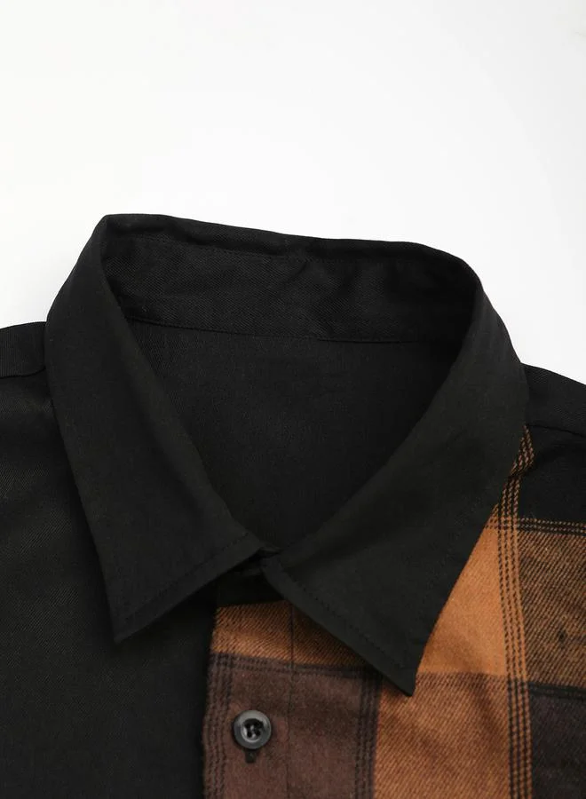 Take Two  Men Checked Button Front Pocket Detail Jacket for Men | Best Price UAE